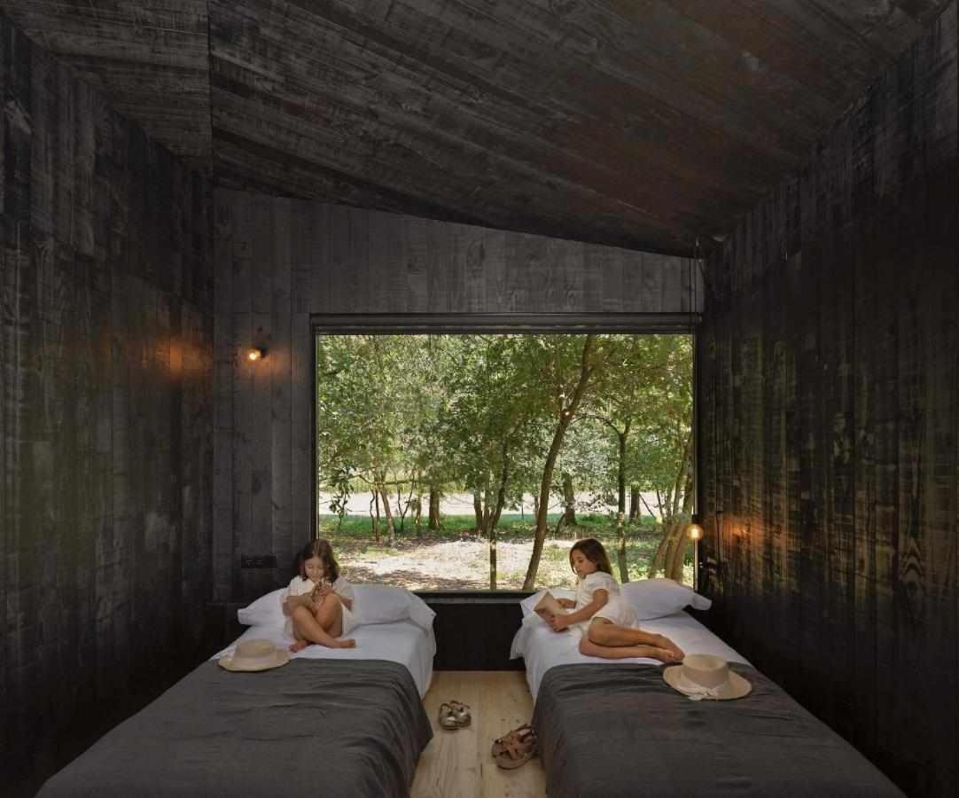 A Leira 116 Cabanas De Diseno Sarria Bagian luar foto