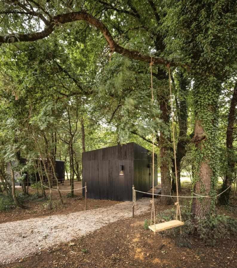 A Leira 116 Cabanas De Diseno Sarria Bagian luar foto